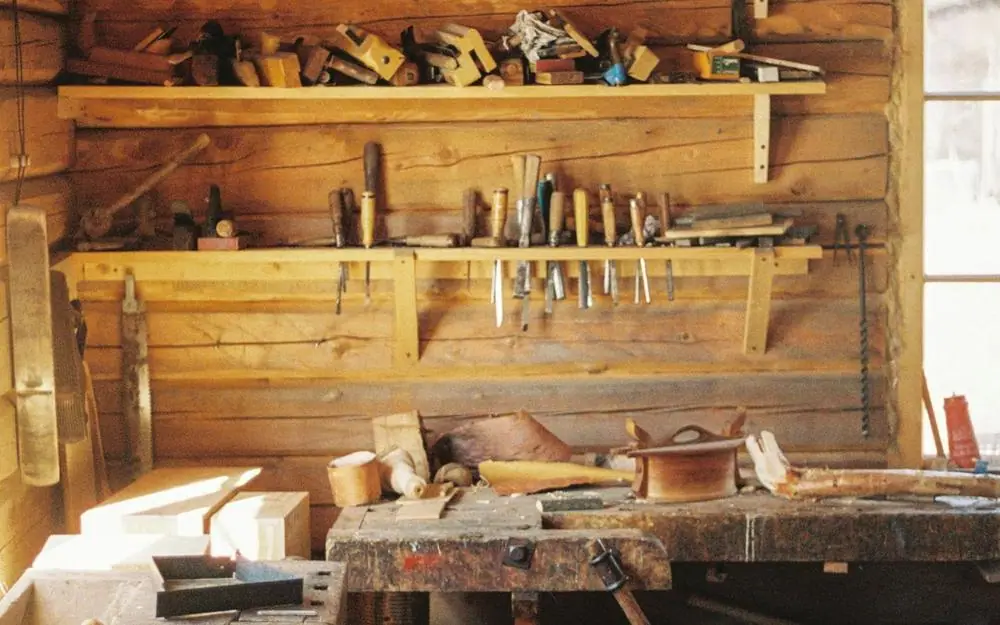 A small workshop with its tools